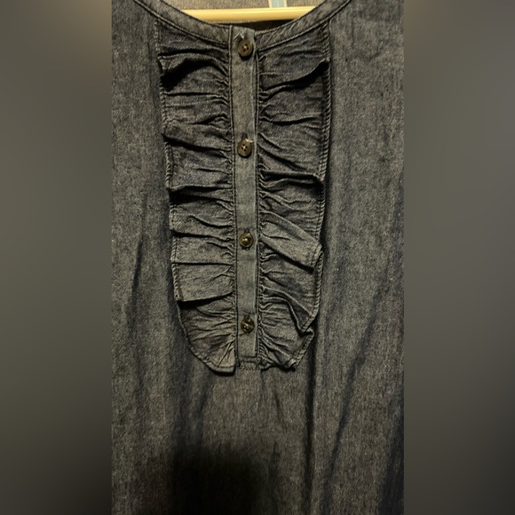 DRAPER JAMES DENIM CHAMBRAY SHIFT DRESS - Picture 5 of 9